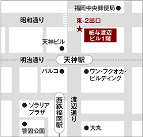 LightUp/Zekoo福岡店地図