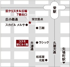 LightUp/Zekoo名古屋店　地図