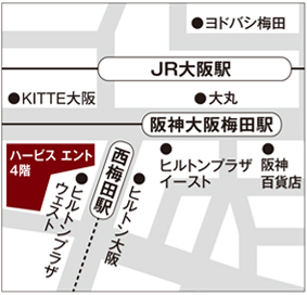 LightUp/Zekoo大阪店　地図