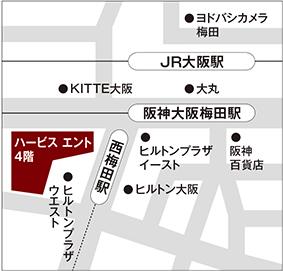 LightUp/Zekoo大阪店　地図